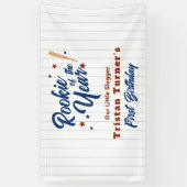 Rookie des 1. Geburtstags Banner (Vertikal)