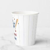 Rookie des 1. Geburtstags Pappbecher (Rückseite)