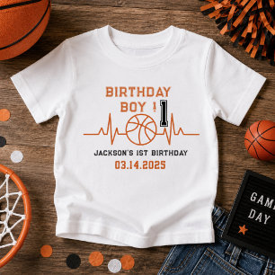 Rookie des Jahres 1. Geburtstag Basketball Baby T-shirt