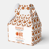 Rookie des Jahres 1. Geburtstag Basketball Geschenkschachtel (Rückseite)