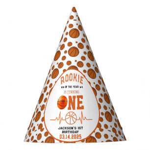 Rookie des Jahres 1. Geburtstag Basketball Partyhütchen