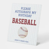 Rookie des Jahres Autogramm mein Geburtstag Baseba Sockelschild (Vorderseite)