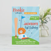 Rookie des Jahres Baseball 1. Geburtstag Party (Stehend Vorderseite)