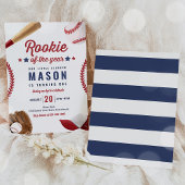 Rookie des Jahres Baseball 1. Geburtstag Party Einladung