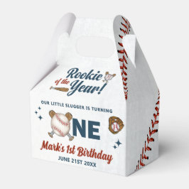 Rookie des Jahres Baseball 1. Geburtstag Party Geschenkschachtel