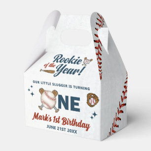 Rookie des Jahres Baseball 1. Geburtstag Party Geschenkschachtel