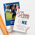 Rookie des Jahres Baseball 1. Geburtstag Party Inv Einladung<br><div class="desc">Rookie des Jahres Baseball 1. Geburtstagsfeier Party Einladung</div>