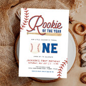 Rookie des Jahres Baseball 1. Geburtstag Party Inv Einladung