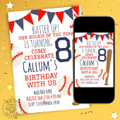 Rookie des Jahres Baseball Geburtstag Einladung