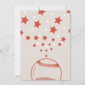 Rookie des Jahres Baseball Geburtstagsparty Einladung (Rückseite)