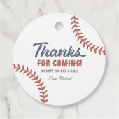 Rookie des Jahres Baseball Geburtstagsparty Geschenkanhänger (Vorderseite)