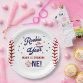 Rookie des Jahres Baseball Geburtstagsparty Pappteller (Party)