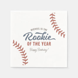 Rookie des Jahres Baseball Geburtstagsparty Serviette