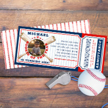 Rookie des Jahres Baseball Ticket Geburtstag