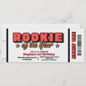 Rookie des Jahres - Basketball-Ticket Einladung (Vorderseite)