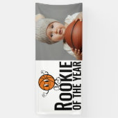 Rookie des Jahres Basketball Vinyl Geburtstag Banner (Vertikal)