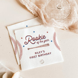 Rookie des Jahres Erste Geburtstagsparty Napkins Serviette