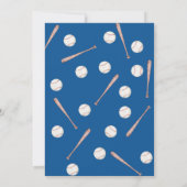 Rookie des Jahres Erster Geburtstag Baseball Party Einladung (Rückseite)