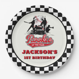 Rookie des Jahres Personalisiert Baseball Geburtst Pappteller