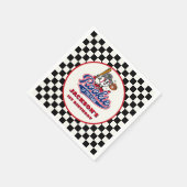 Rookie des Jahres Personalisiert Baseball Geburtst Serviette (Ecke)