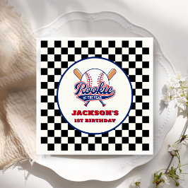 Rookie des Jahres Personalisiert Baseball Geburtst Serviette