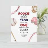 Rookie des Party des Jahres Einladung (Stehend Vorderseite)