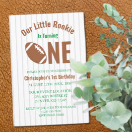 Rookie Football 1. Geburtstag Einladung
