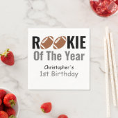 Rookie Football 1. Geburtstag Serviette (Beispiel)