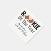 Rookie Football 1. Geburtstag Serviette (Ecke)