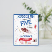 Rookie Football Budget Geburtstag Einladung herunt (Stehend Vorderseite)