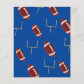 Rookie Football Budget Geburtstag Einladung herunt (Rückseite)