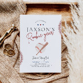 Rookie Jahr Erstgeburt Einladung Baseball