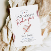 Rookie Jahr Erstgeburt Einladung Baseball