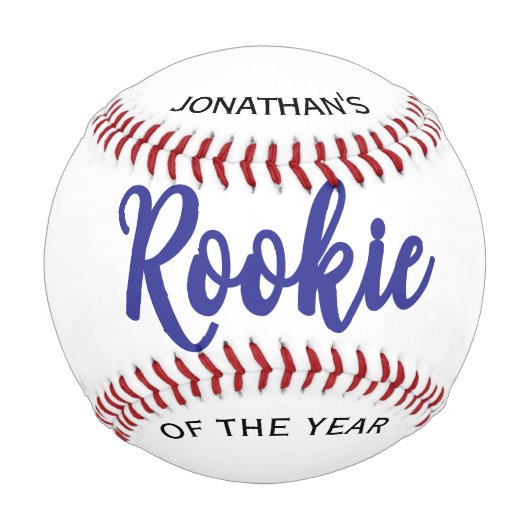 Rookie of the Year 1. Geburtstag Baseball (Vorderseite)