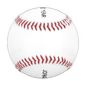 Rookie of the Year 1. Geburtstag Baseball (Rückseite)