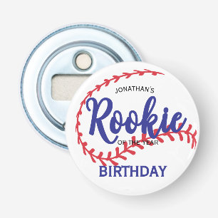 Rookie of the Year 1. Geburtstag Baseball Flaschenöffner
