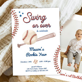 Rookie of The Year 1st Sport Boy Baseball Birthday Einladung