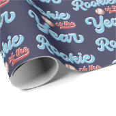 Rookie of the Year Baseball 1. Geburtstag Geschenkpapier (Rolleneckpunkt)