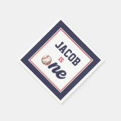Rookie of the Year Baseball 1. Geburtstag Serviette (Ecke)