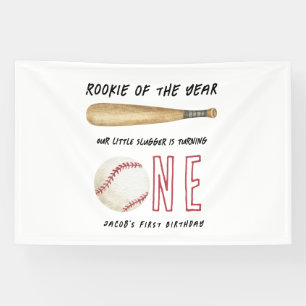 Rookie of the Year Baseball 1. Geburtstagsfeier Banner