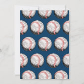 Rookie of the Year Baseball 1st Birthday Einladung (Rückseite)