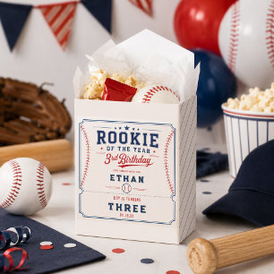 Rookie of the Year Baseball 3. Geburtstagsfeier Geschenkschachtel