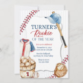 Rookie of the Year, Baseball Birthday, One Einladung (Vorderseite)