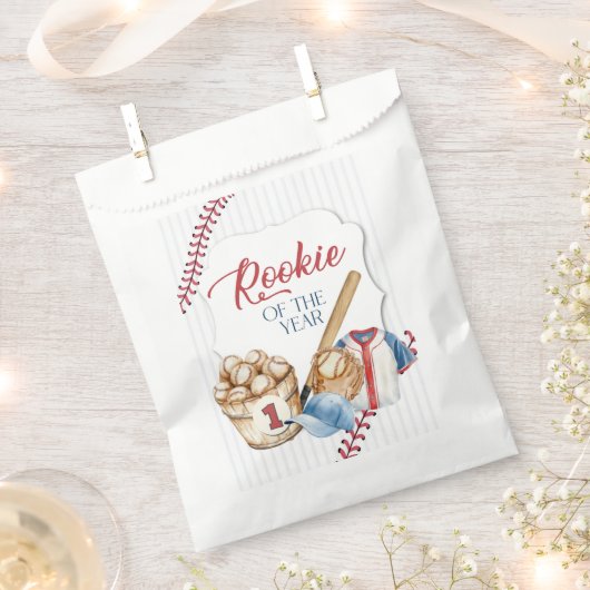 Rookie of the Year, Baseball Birthday, One Geschenktütchen (Ausgeschnitten)