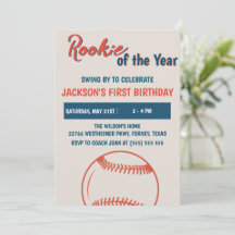 Rookie of the Year Baseball Geburtstagsfeier