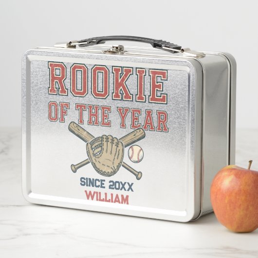 Rookie of the Year Baseball Metall Brotdose (Beispiel)