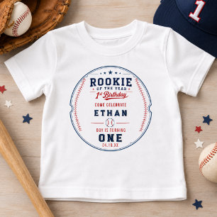 Rookie of the Year Baseball-Ticket 1. Geburtstag Baby T-shirt