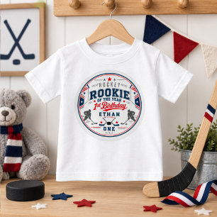Rookie of the Year Hockey-Ticket 1. Geburtstag Baby T-shirt