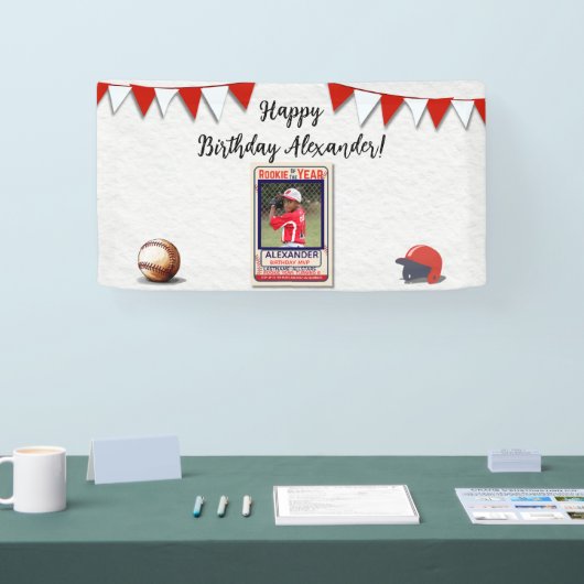 Rookie of the Year Photo Birthday Banner (Messe)