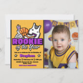 Rookie of the Year with Photo Landscape Einladung (Vorderseite)